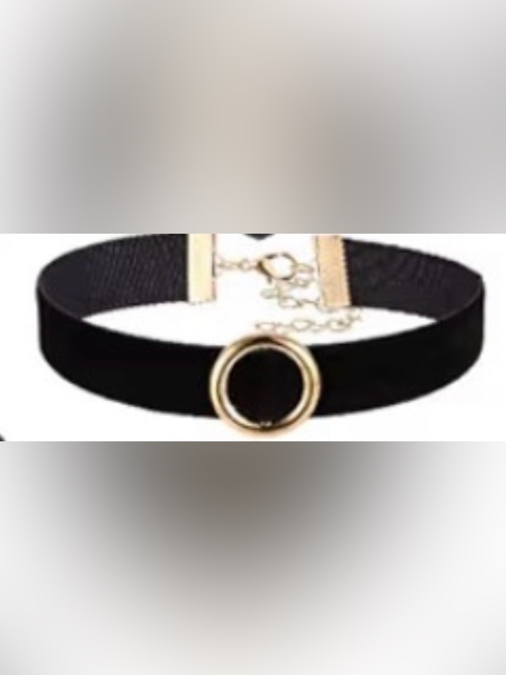 Black Velvet Choker Necklace - Picture 2 of 2